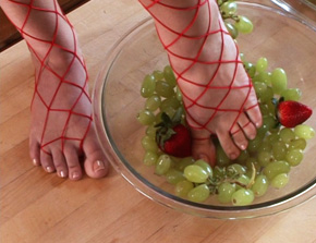 Fruit salad for this couple foot fetish 6