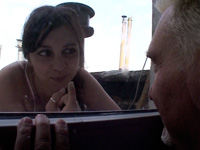 Girl with old man, Fetish