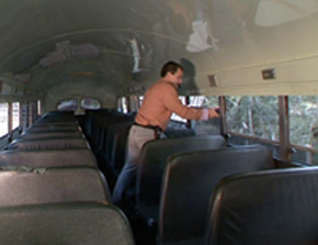 Degummed pushpin on the bus like a real bitch 1